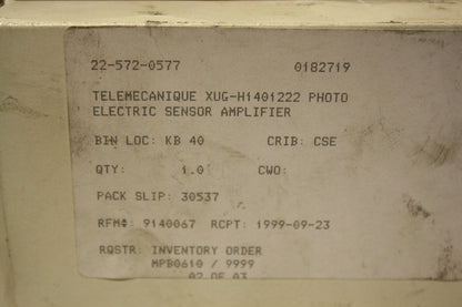 TELEMECANIQUE XUGH1401222 PHOTO ELECTRIC SENSOR AMPLIFIER