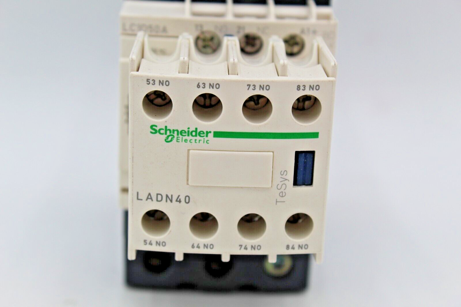 Schneider Electric LC1D40A Contactor w/ LADN40 Contact Block