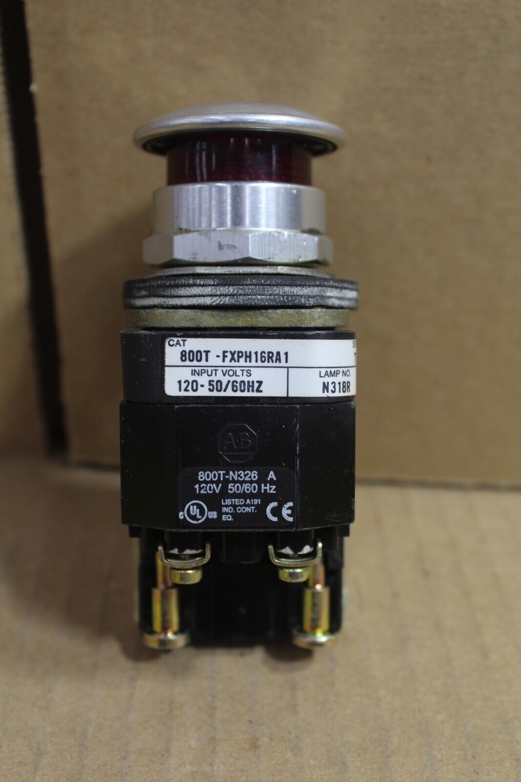 Allen Bradley 800T-FXPH16RA1 E-Stop Push Button