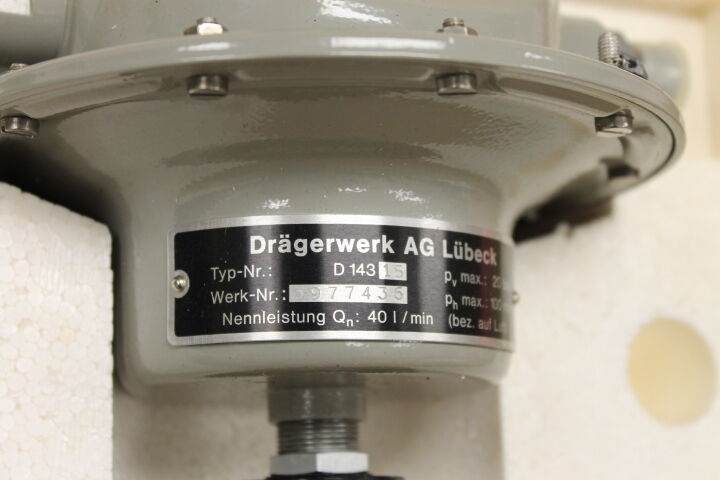DRAGERWERK AG LUBECK D14315 PRESSURE REDUCER