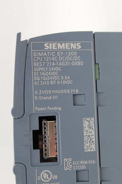 Siemens 6ES7 214-1AG31-0XB0 Simatic S7-1200 CPU Module