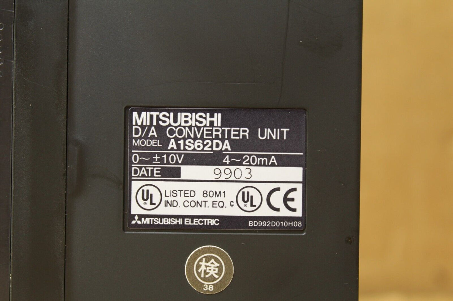 Mitsubishi A1S62DA D/A Converter Unit