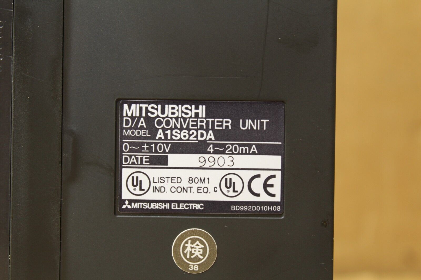 Mitsubishi A1S62DA D/A Converter Unit