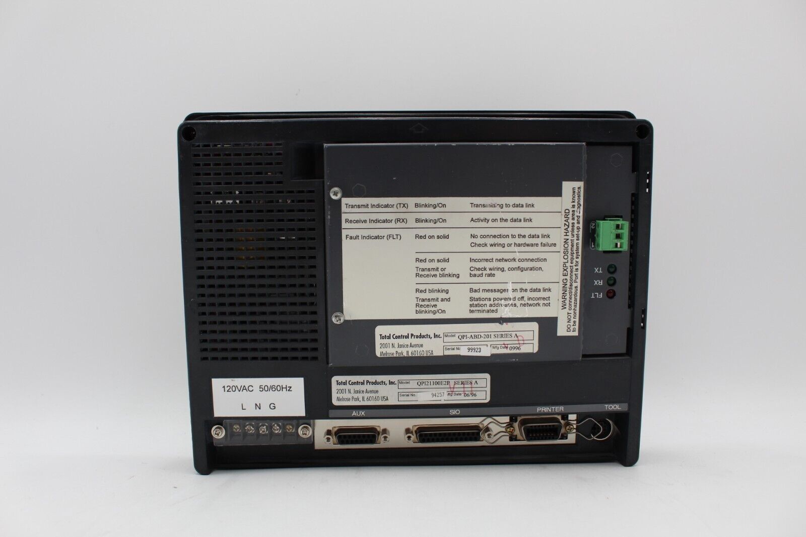 Total Control Quick Panel QPI21100E2P Operator Interface Panel