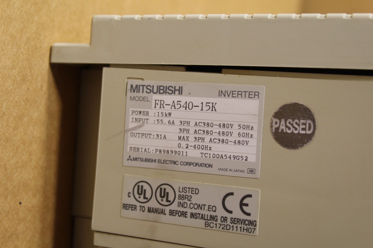 Mitsubishi Electric FR-A540-15K Frequency Inverter