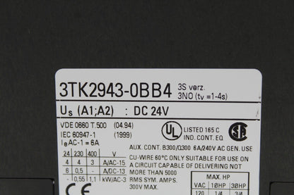 Siemens 3TK2943-0BB4 Safety Relay