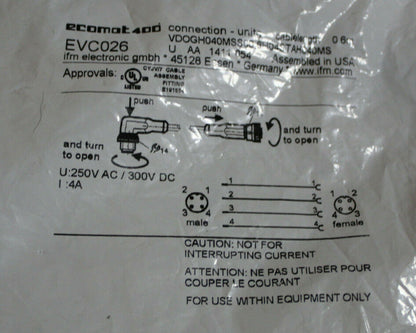 IFM Ecomot 400 EVC026 Cable