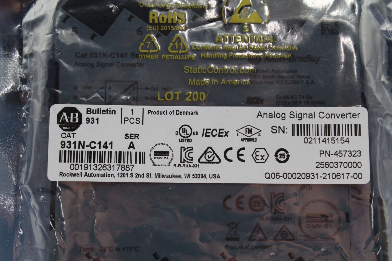 Allen-Bradley 931N-C141 Analog Signal Converter