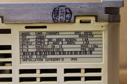 Yaskawa CIMR-J7AM40P2 AC Drive