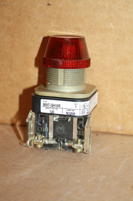 ALLEN-BRADLEY 800T-QH10R SER. T RED PILOT LIGHT