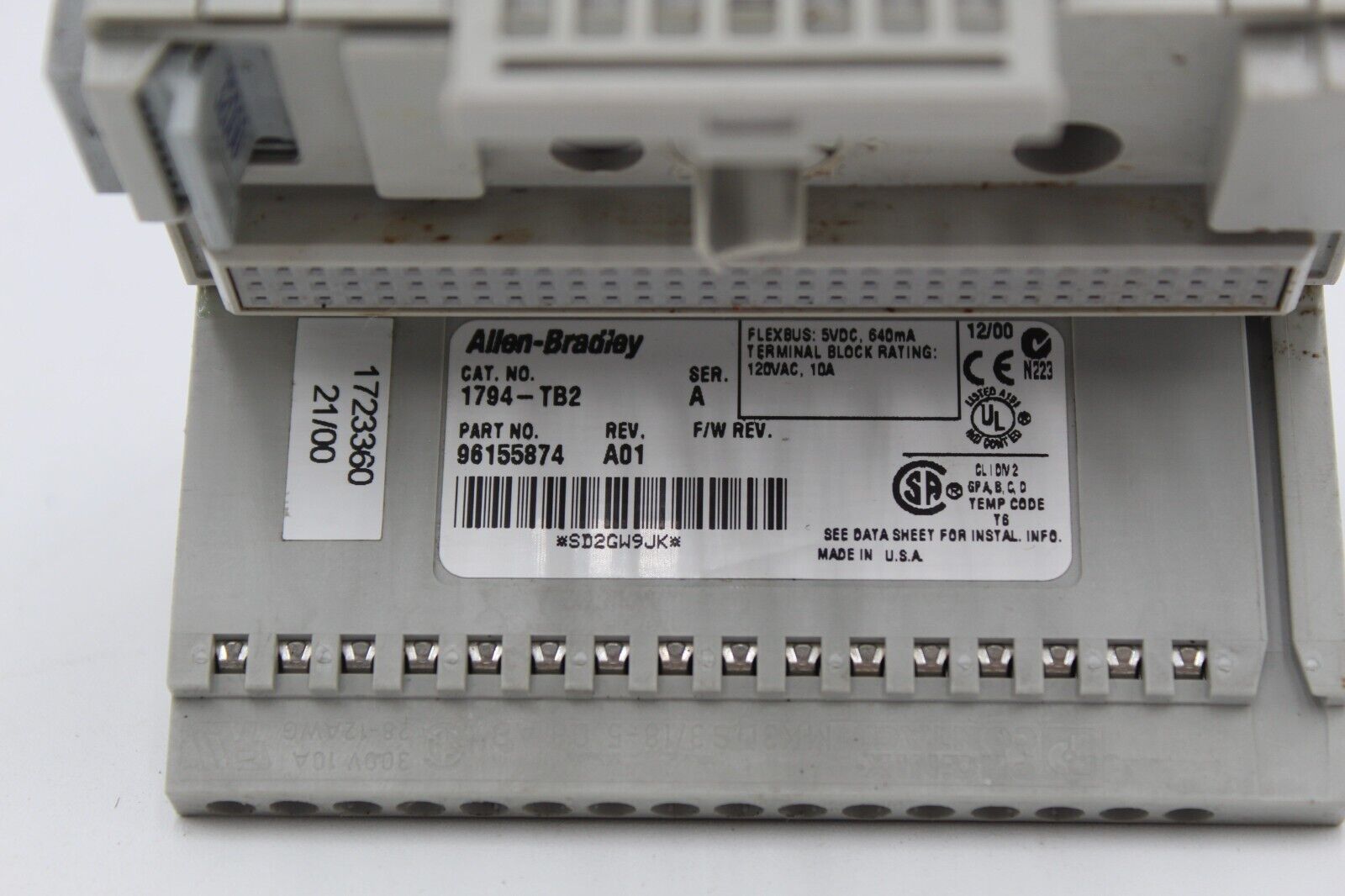 Allen-Bradley 1794-TB2 Flexbus Terminal Base Module