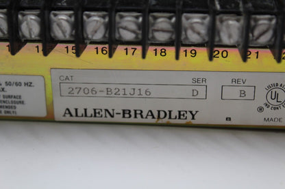 Allen-Bradley 2706-B21J16 Operator Interface Message Display Panel