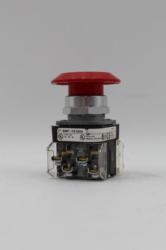 Allen-Bradley 800T-FXJ6D4 Push-Pull Red Mushroom Push Button