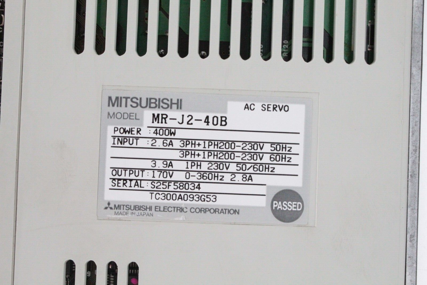 Mitsubishi MR-J2-40B AC Servo Drive