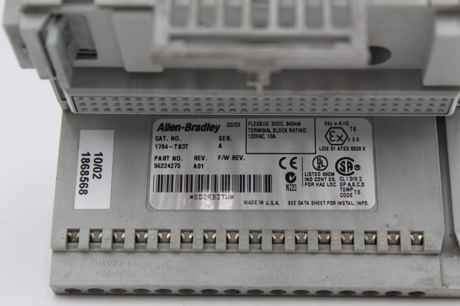 Allen-Bradley 1794-TB3T Flex I/O Terminal Base