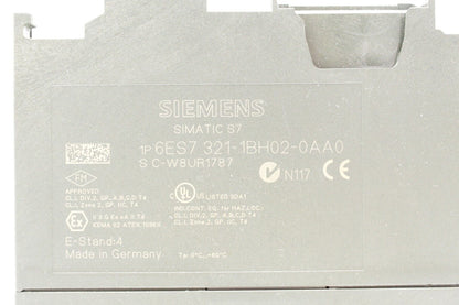 Siemens 6ES7 321-1BH02-0AA0 Simatic S7 Digital Input Module (No Door)