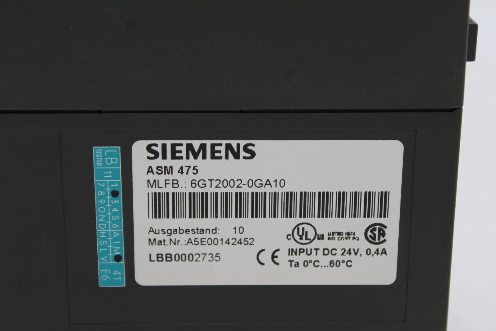 Siemens 6GT2002-0GA10 Moby Interface Module