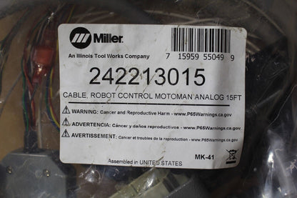 Miller 242213015 Robot Control Analog Cable 15FT