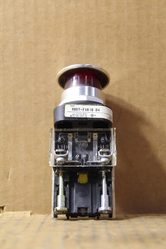 Allen-Bradley 800T-FXR10 D4 Red Mushroom Push Button