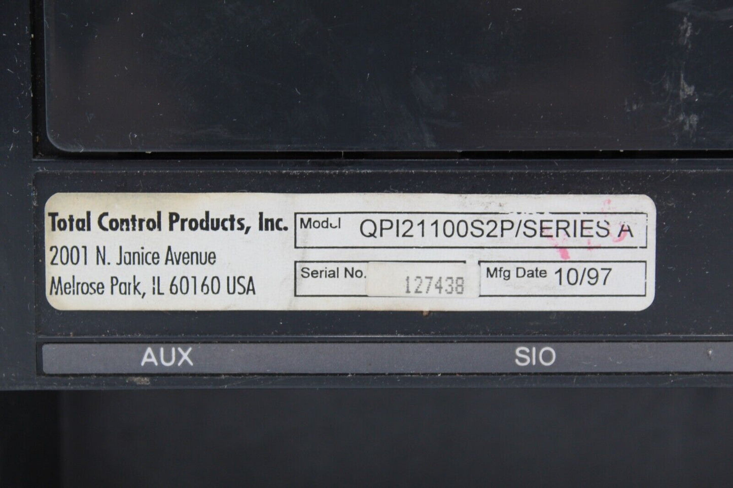 Total Control Quick Panel QPI21100S2P Operator Interface Panel