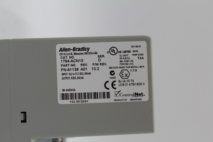 Allen-Bradley 1794-ACN15 Series D PLC Module