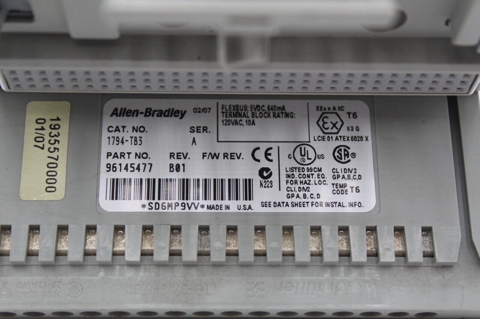 Allen-Bradley 1794-TB3 Flex I/O Base Module