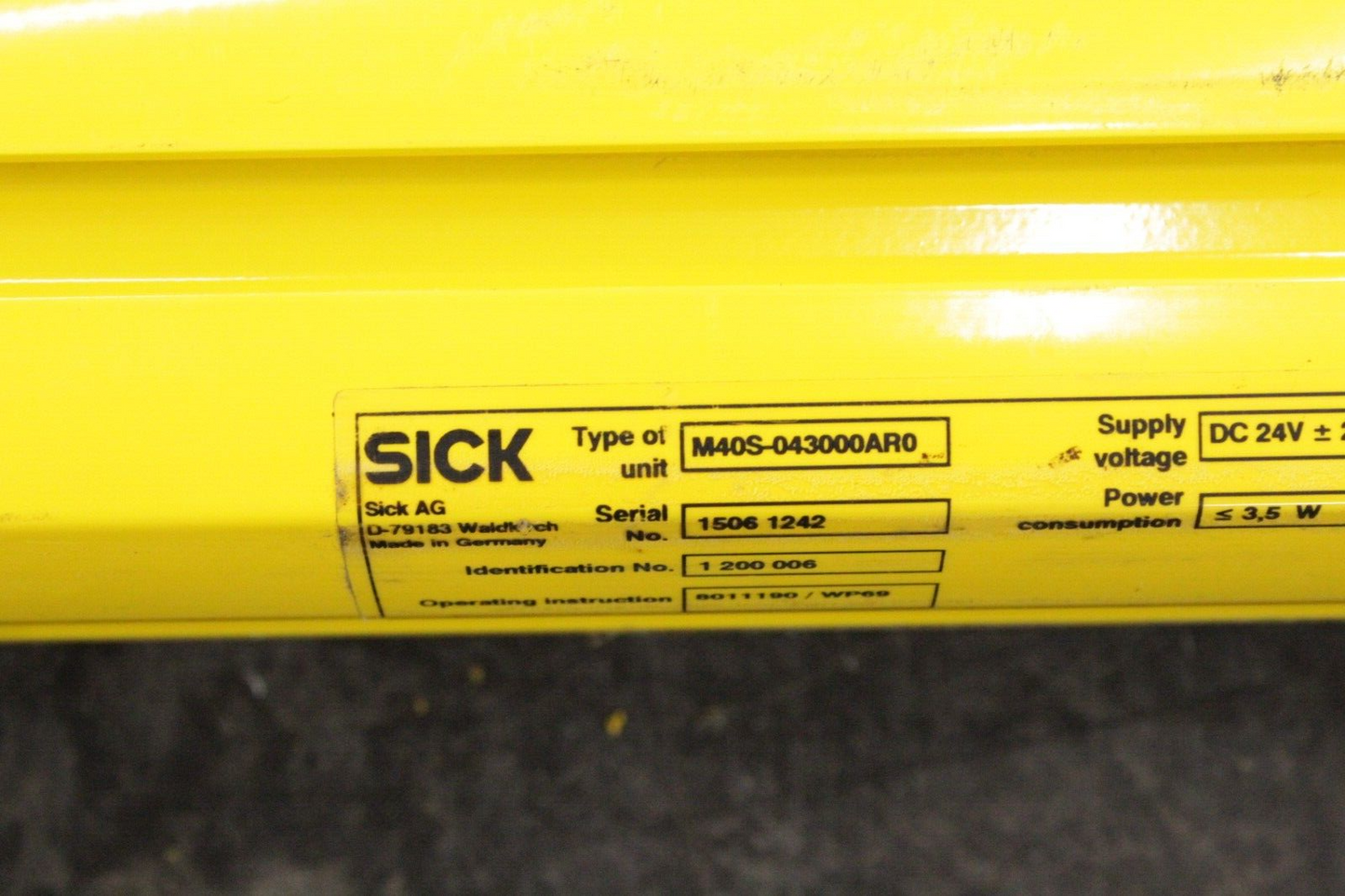 Sick M40S-043000AR0 Safety Light-Beam Sensor