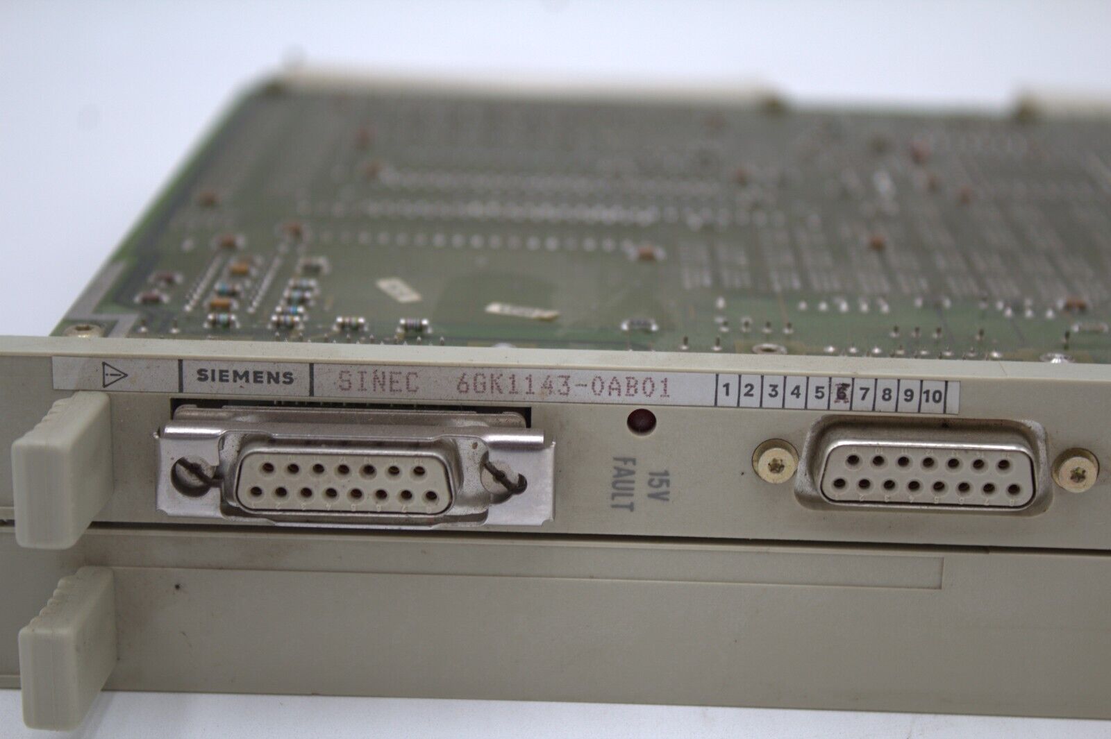 SIEMENS 6GK1143-0AB01 COMMUNICATION MODULE with 6ES5376-1AA31 64K MEMORY