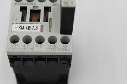 SIEMENS 3RT1017-1BB41 SIRIUS CONTACTOR 24VDC WITH 3RT1916-1EH00