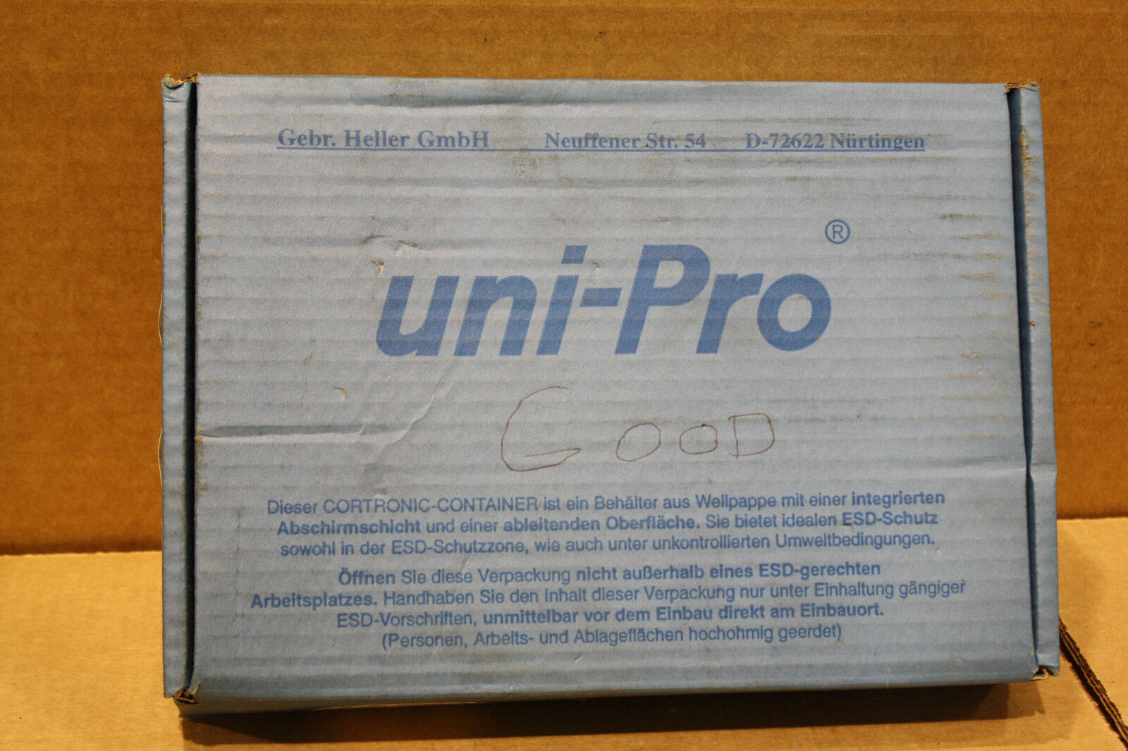 UNI-PRO CPU91E93 CONTROL BOARD K23.020218X-00736