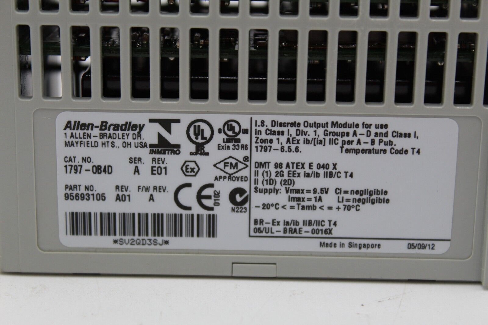 Allen Bradley 1797-OB4D Output Module