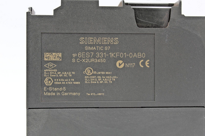 Siemens 6ES7 331-1KF01-0AB0 Simatic S7 Analog Input Module (READ)