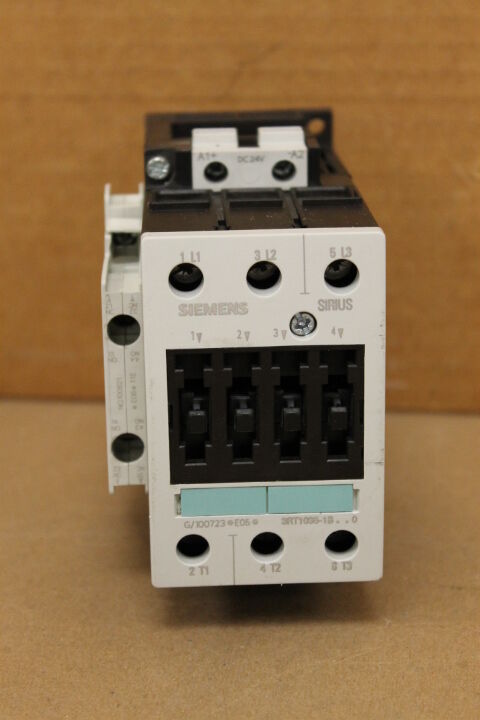 SIEMENS 3RT1035-1BB40 CONTACTOR WITH 3RH1921-1DA11