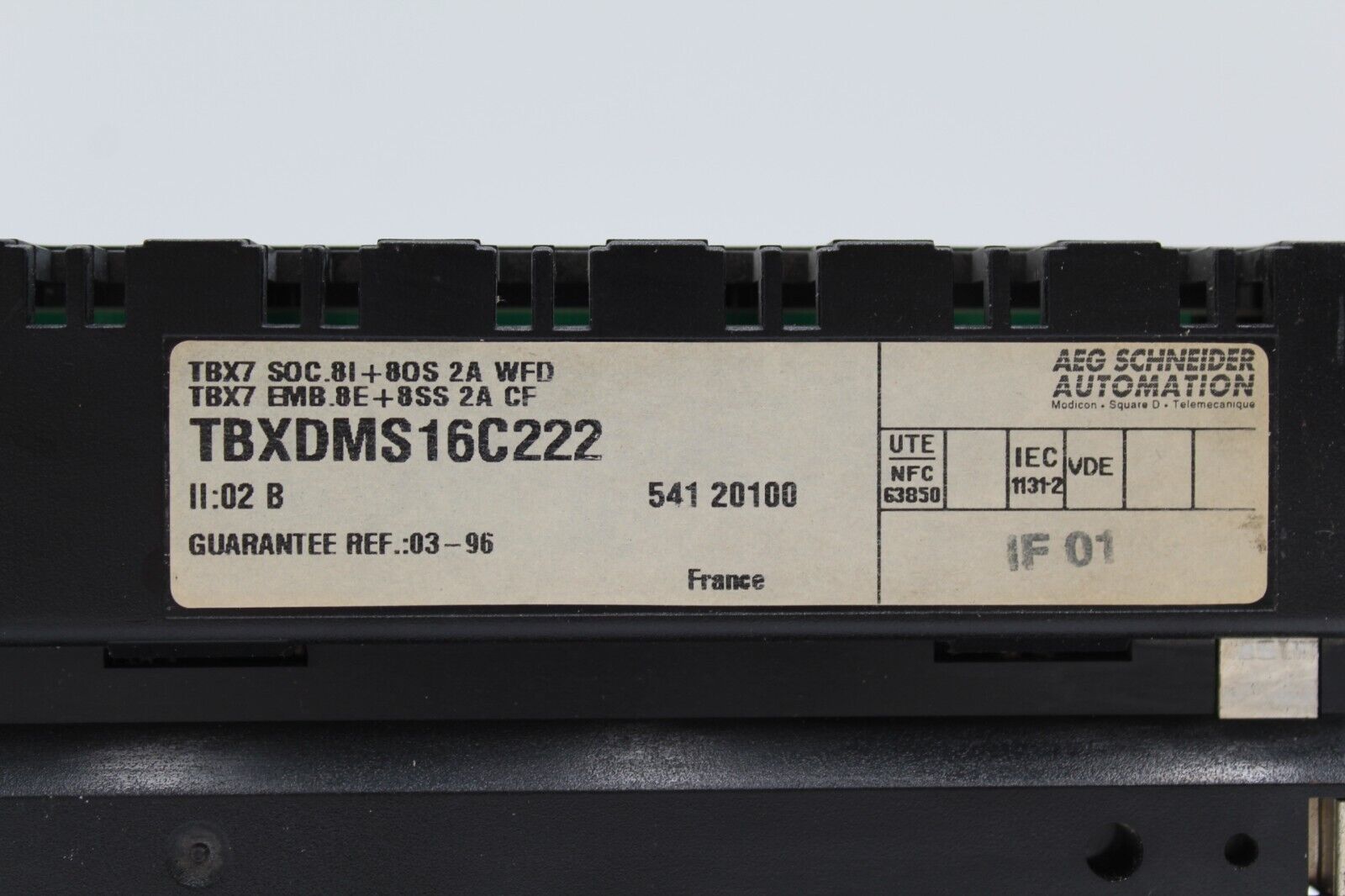 Square D TBXDMS16C222 8 Input Control Unit