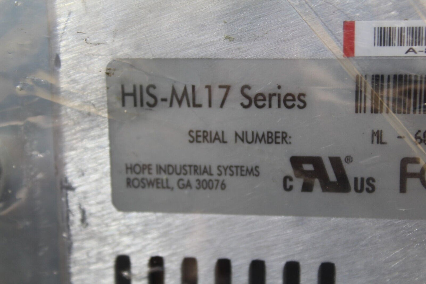 Hope Industrial Systems HIS-ML17 Touch Screen Display Monitor