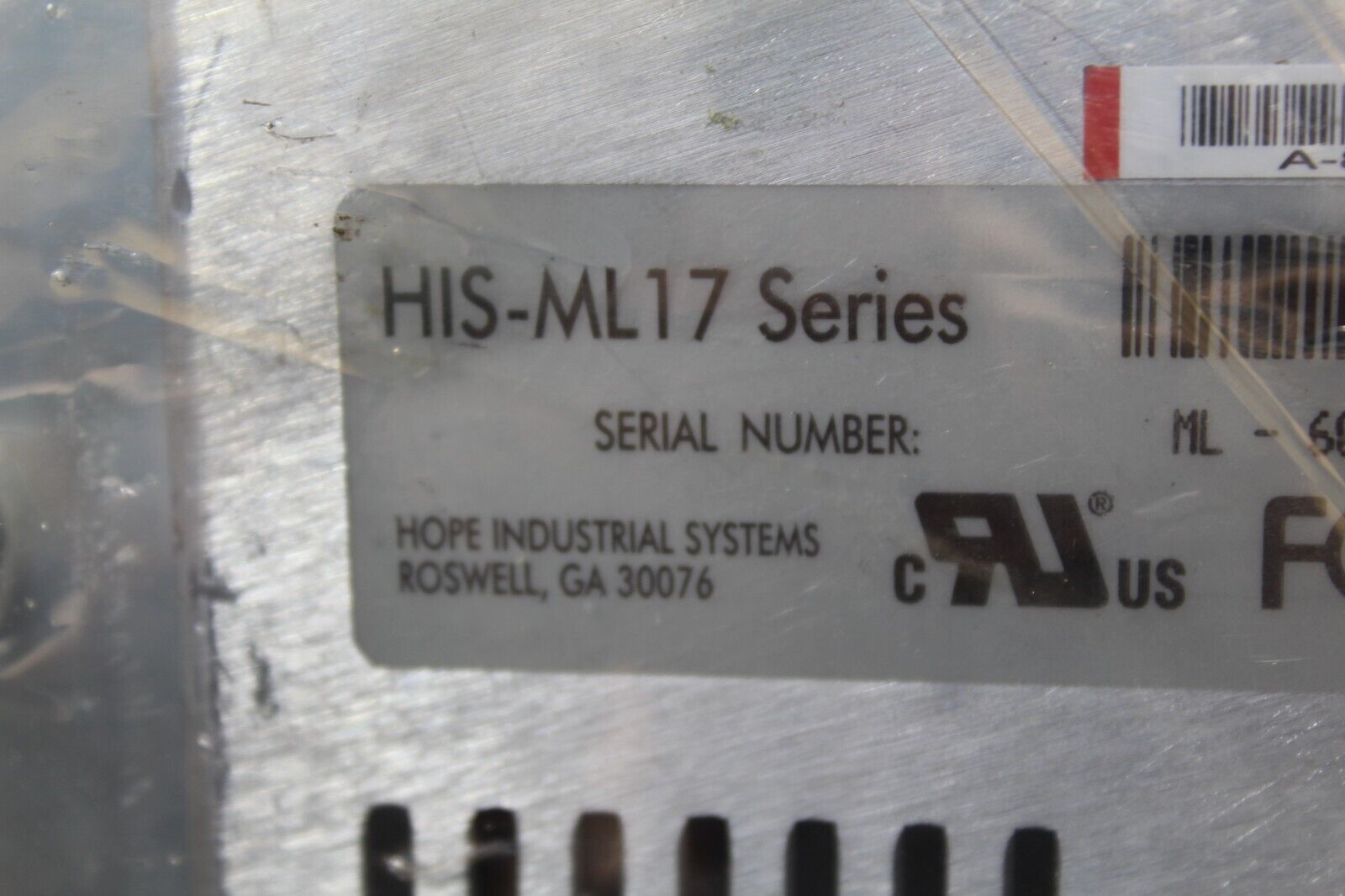 Hope Industrial Systems HIS-ML17 Touch Screen Display Monitor