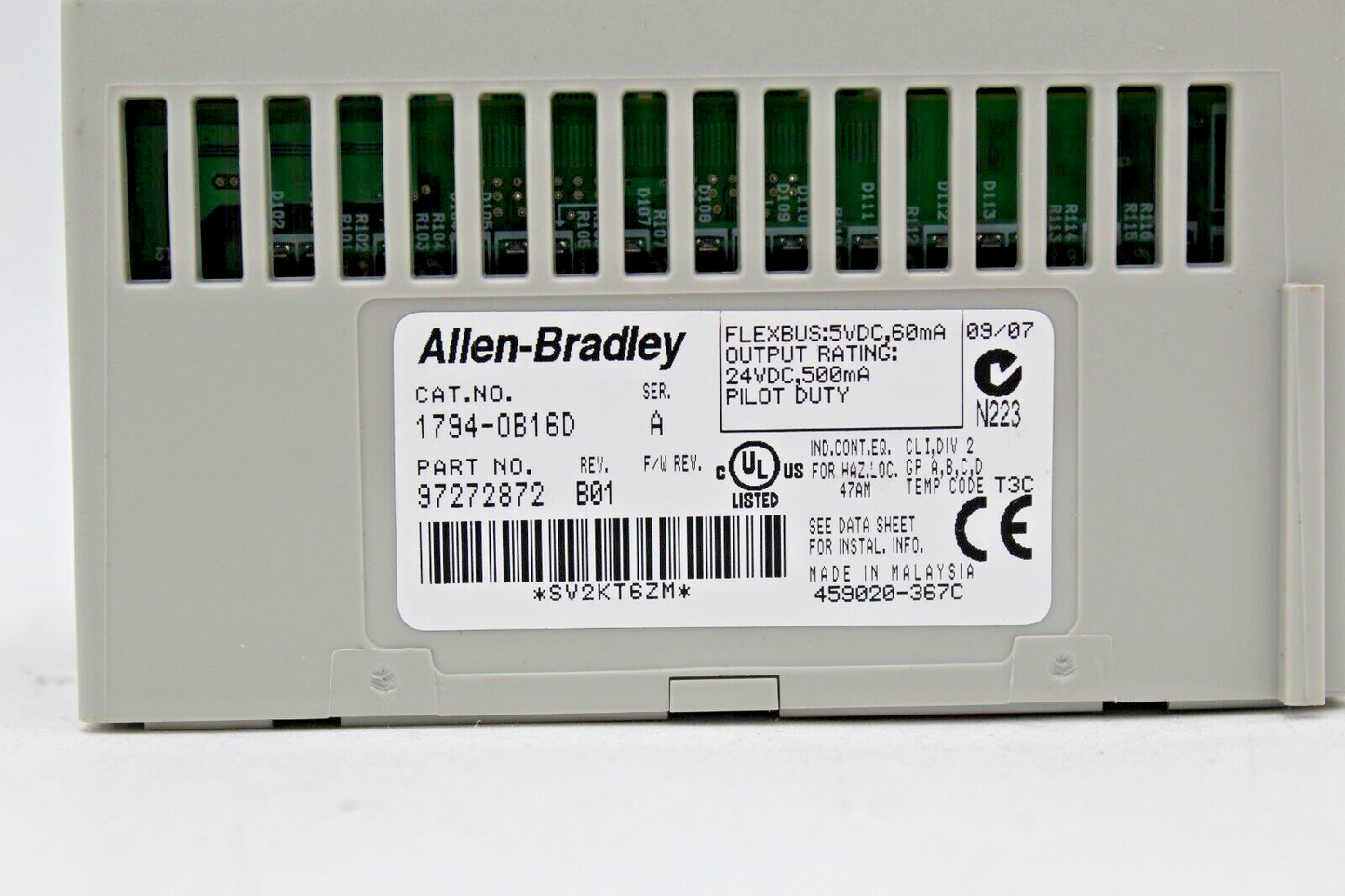 Allen-Bradley 1794-OB16D Flex I/O Source Output Module w/ Diagnostic
