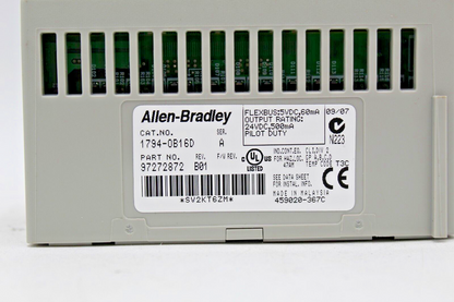 Allen-Bradley 1794-OB16D Flex I/O Source Output Module w/ Diagnostic