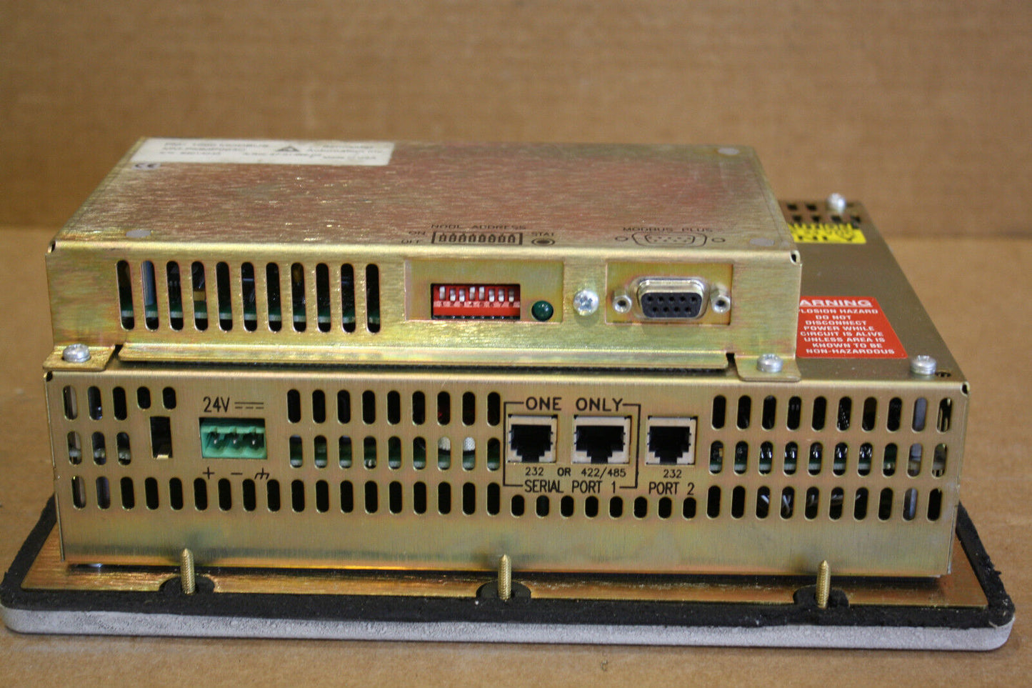 TELEMECANIQUE MODICON MM-PM15-401 PANELMATE PLUS MONITOR WITH MM-PMMP003C