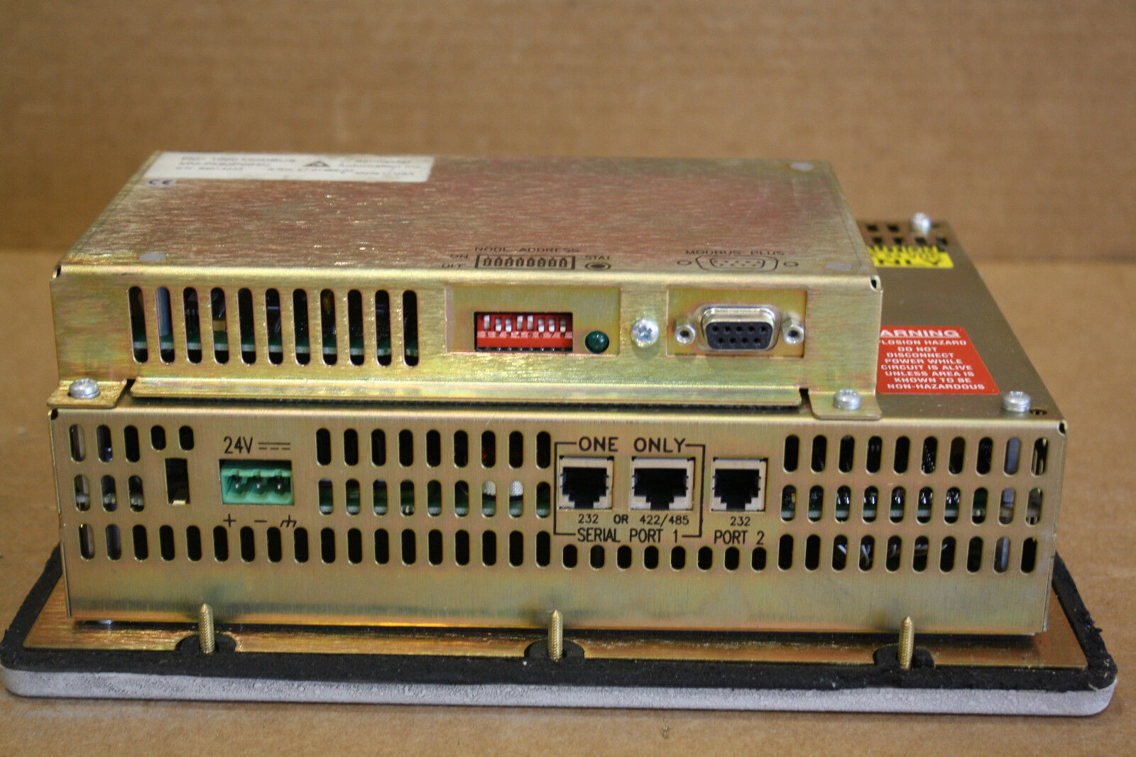 TELEMECANIQUE MODICON MM-PM15-401 PANELMATE PLUS MONITOR WITH MM-PMMP003C