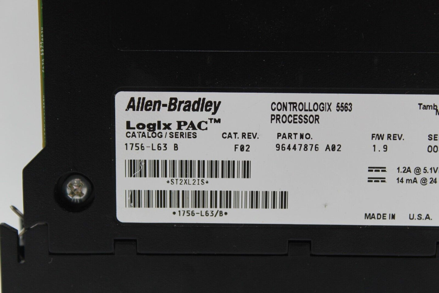 Allen Bradley 1756-L63 Processor Module
