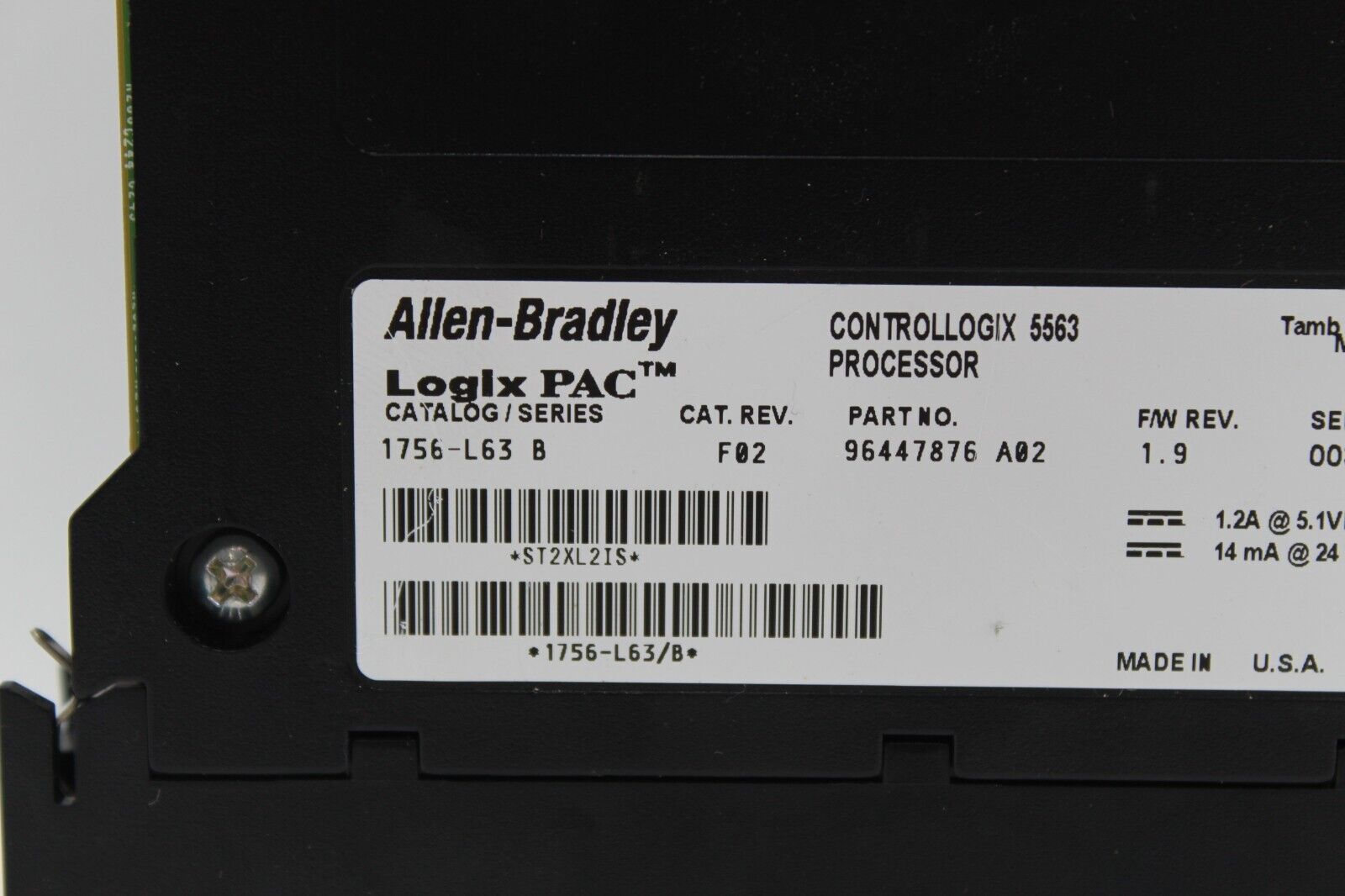 Allen Bradley 1756-L63 Processor Module