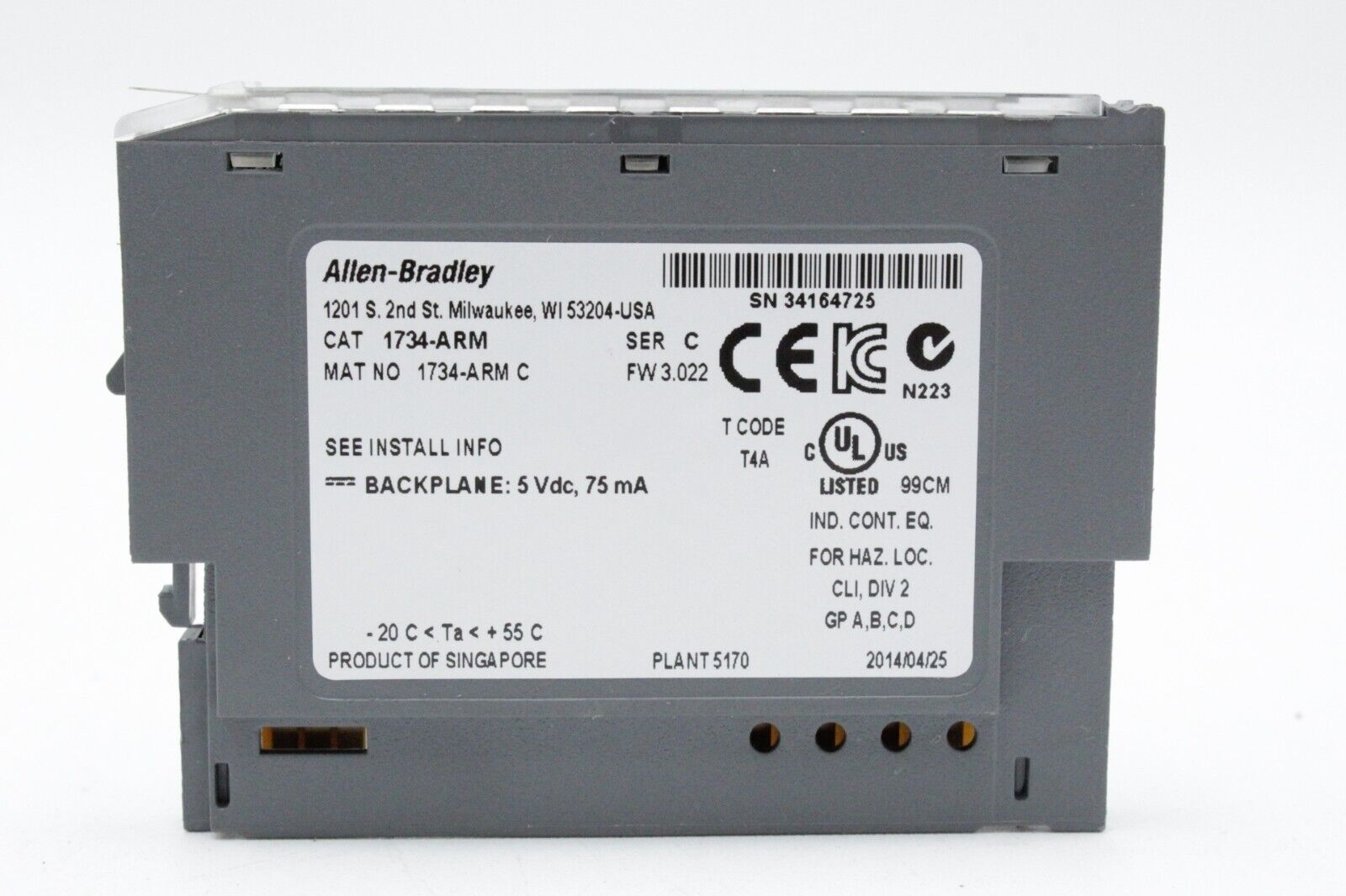 Allen-Bradley 1734-ARM Point I/O Address Reserve Module