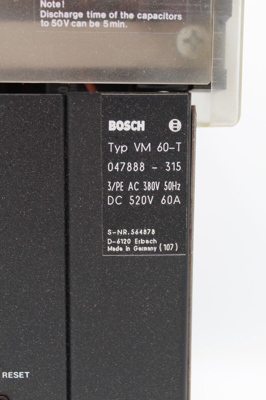 Bosch VM 60-T Servo Drive (047888-315)