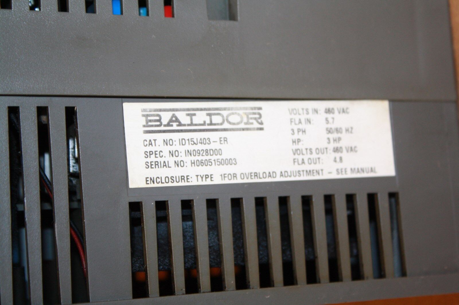 BALDOR ID15J403-ER AC INVERTER