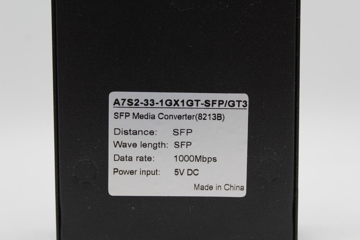 SFP A7S2-33-1GX1GT-SFP/GT3 Gigabit Ethernet Media Converter
