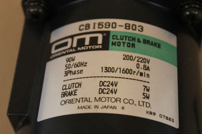 ORIENTAL MOTOR CBI590-803 MOTOR & 5GCH36KB GEAR HEAR