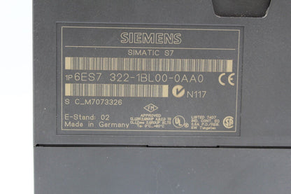 Siemens 6ES7 322-1BL00-0AA0 Simatic S7 Digital Output Module