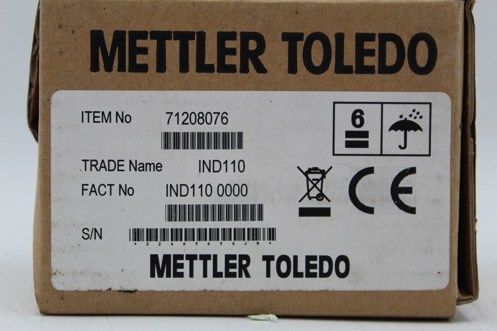 Mettler Toledo IND110 0000 Load Cell