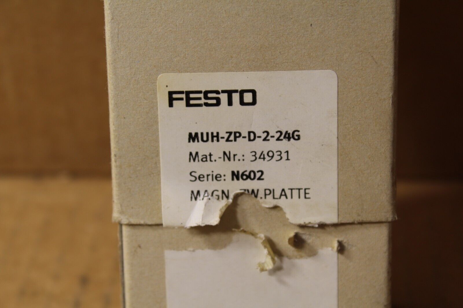 Festo MUH-ZP-D-2-24G Pneumatic Block Plate